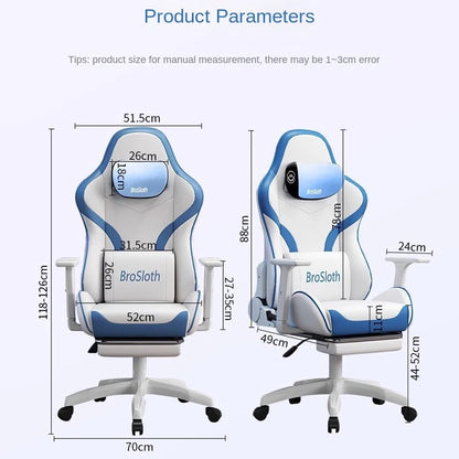 S6 Ergonomic Gaming Chair with Adjustable Backrest, Comfortable Computer Chair, Swivel Lift Chair with Armrests for Gaming & Office