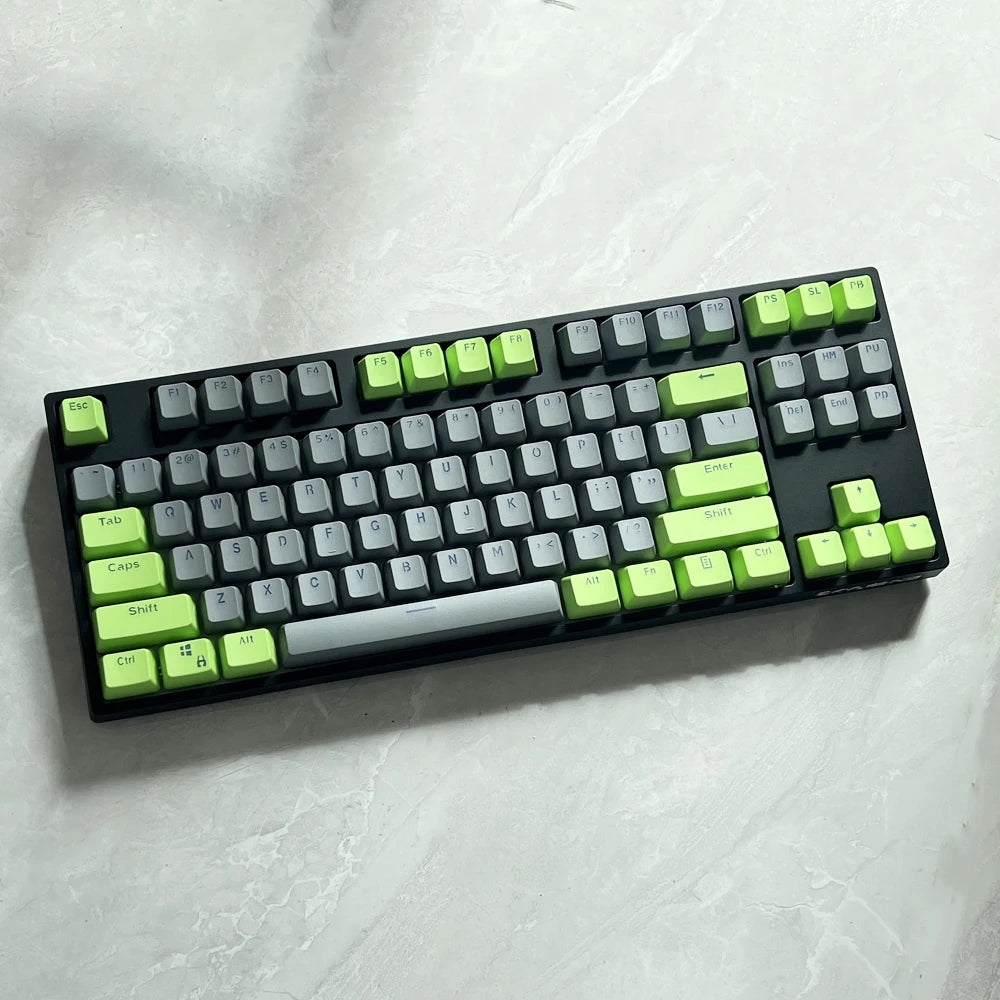 106 Keys Grey Red Keycaps PBT Specials Keycap Backlit Two-Color Key Caps For MX Switch 61/87/104 Mechanical Keyboard