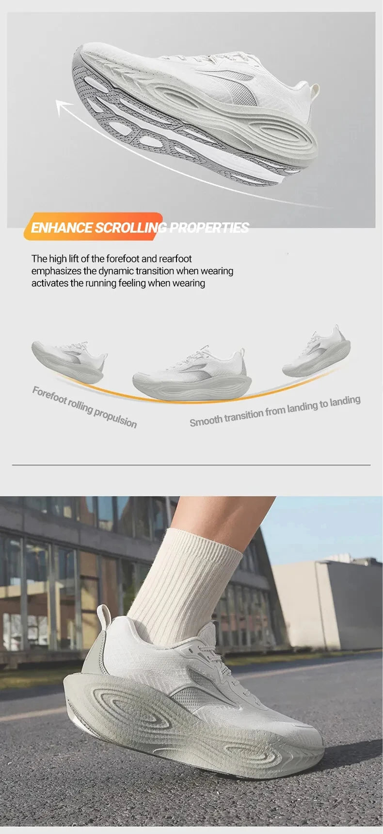 361 Degrees PopBlaze 5 Chaussures de course pour homme - Nouvelles semelles épaisses amortissantes, respirantes et antidérapantes - Baskets de jogging d'extérieur pour homme 672532212
