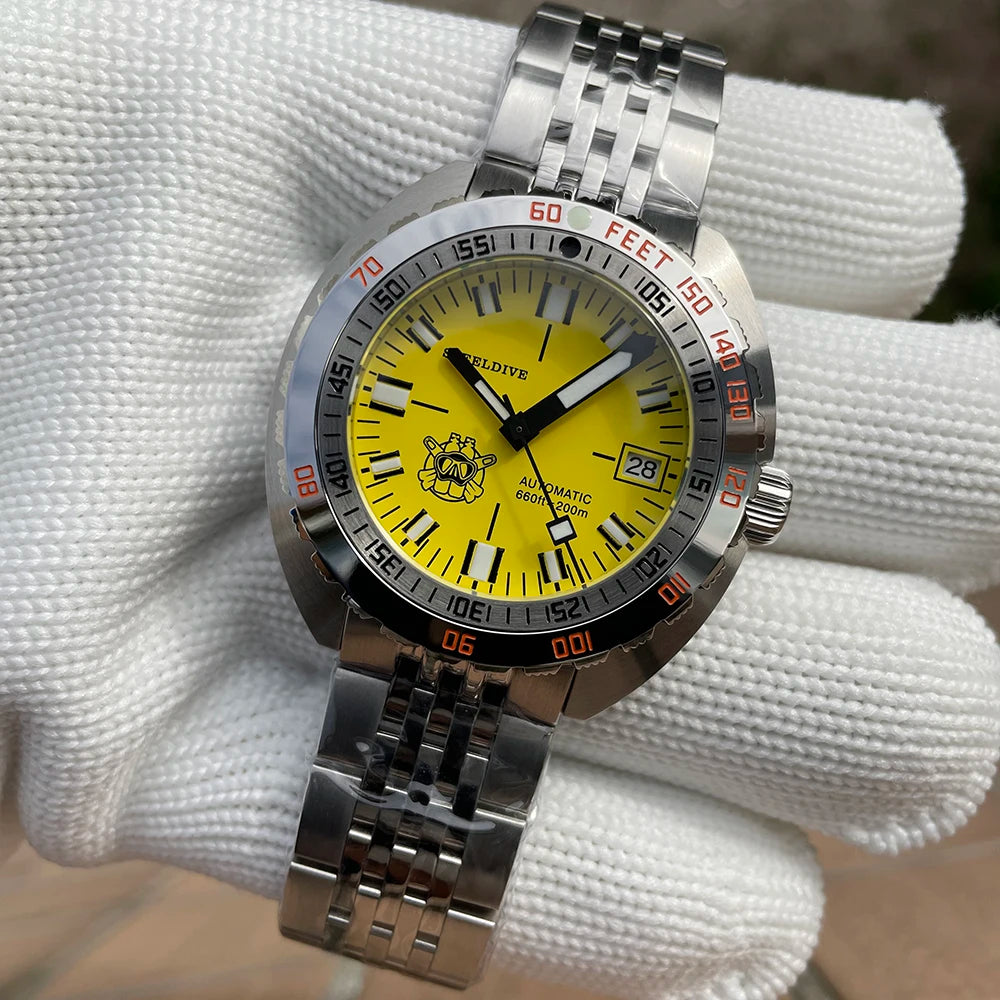Top Brand Diver Watch Men SUB300T Automatic Mechanical Sapphire Glass Luminous Date 200m Turn Bracelet Seestern Wristwatch Retro