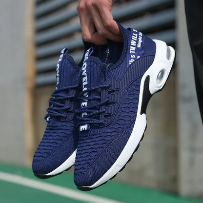 Moški športni čevlji z debelo podplatjo in modnim dizajnom, zračni in udobni čevlji, čevlji za pohodništvo na prostem, Zapatillas Hombre De Segu