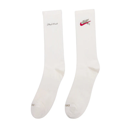 Nike Men's Socks, Women's Socks, Nike Breathable Sweat-Absorbent Sports Socks, Basketball Socks, Fashionable and Versatile Casual Socks Iq3433-133