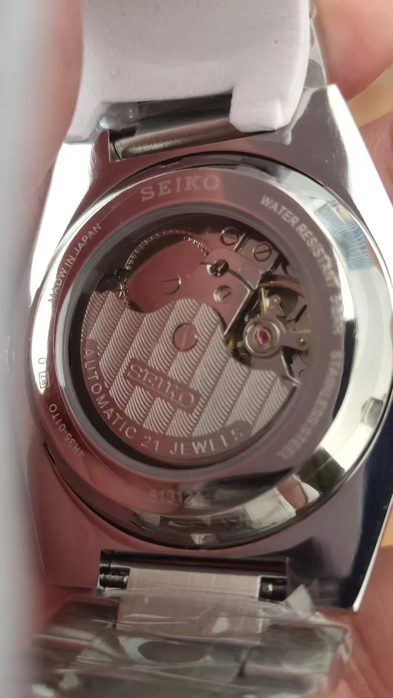 Novo relógio mecânico automático Seiko 2026 para homem e mulher, estilo business e lazer, com calendário, iluminação noturna, impermeável, para casal