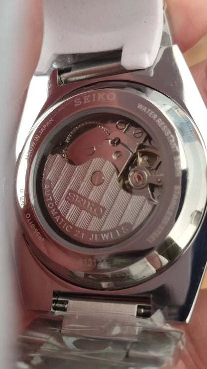 Novo relógio mecânico automático Seiko 2026 para homem e mulher, estilo business e lazer, com calendário, iluminação noturna, impermeável, para casal