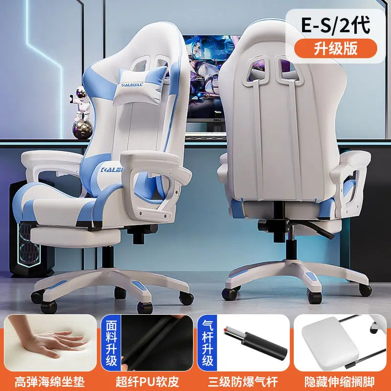Ergonomic Gaming Chair Racing Style Computer Chair with Adjustable Armrests, Reclining Office Chair, E-Sports Chair for Home & Office