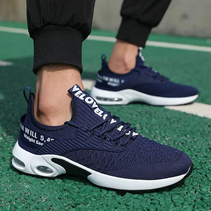 Moški športni čevlji z debelo podplatjo in modnim dizajnom, zračni in udobni čevlji, čevlji za pohodništvo na prostem, Zapatillas Hombre De Segu