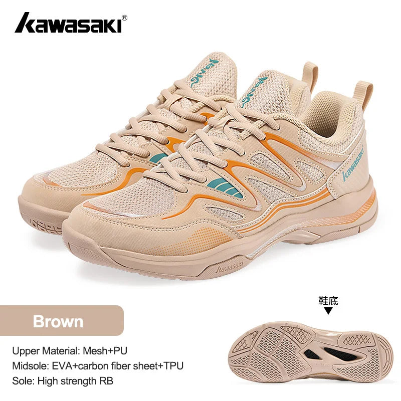 Badmintonschuhe im Retro-Design – Kawasaki Original – Anti-Torsions-Carbon-Einlage – Professionelle Sport-Tischtennisschuhe C32016