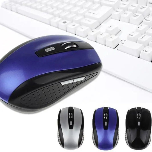 2.4GHz Wireless Mouse, Optical Mice with USB Receiver, Gamer 6 Buttons Mouse for Computer, PC, Laptop Accessories