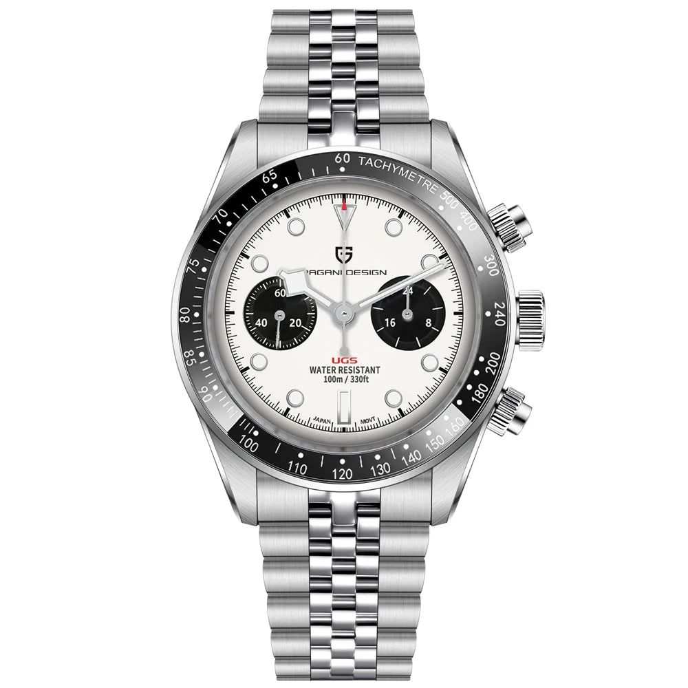 PAGANI DESIGN New Panda Men's Watches Top Luxury Quartz Wristwatches Chronograph Watch Man 2026 Gift AR Sapphire Ceramic Bezel