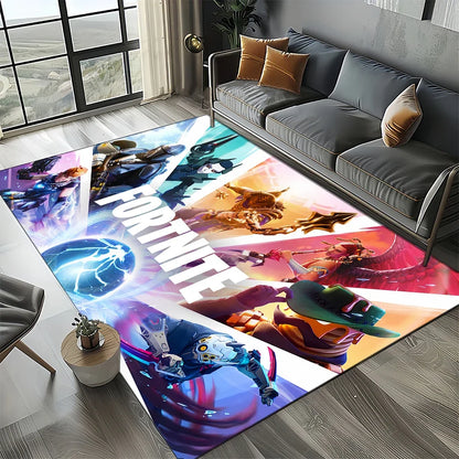 2025 Games 3D F-Fortnite Cartoon Carpet Rug for Living Room Bedroom Home Sofa Decoration,Kids play Area Rug Non-slip Floor Mat