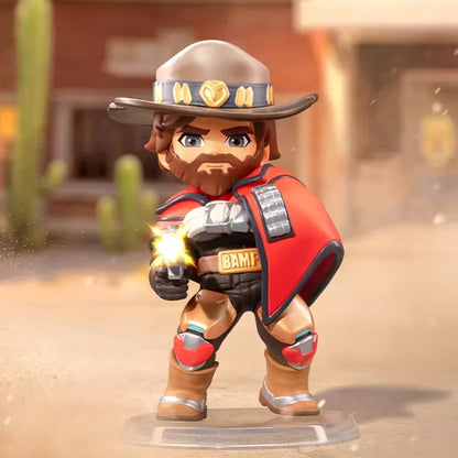 POP MART Overwatch Play of The Game Series Original Blind Box Surprise Mystery Box Cute Anime Action Figure Ornaments Figurines