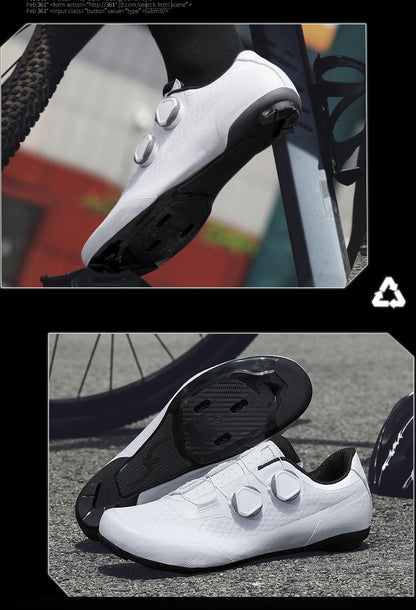 Zapatillas de ciclismo de velocidad para hombre, zapatillas de ciclismo de carretera, zapatillas con calas, zapatillas SPD, zapatillas de ciclismo para pedales planos, calzado de ciclismo para hombre, calzado para actividades al aire libre, color blanco