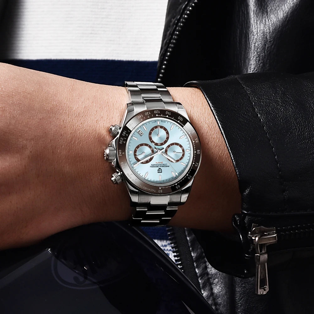 PAGANI DESIGN muški kronograf – luksuzni kvarcni ručni sat, svjetleći i vodootporan.