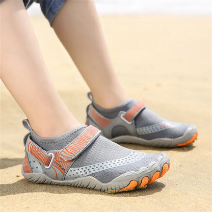 Kids Aqua Shoes Summer Beach Five Fingers Barefoot Water Shoes Swimming Lightweight Non-slip Seaside River Children Sneakers