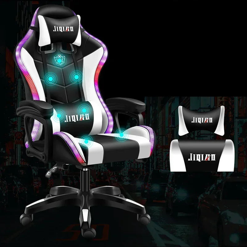 High quality gaming chair RGB light office chair gamer computer Ergonomic swivel chair Massage Recliner New gamer chairs