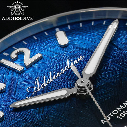 ADDIESDIVE AD2547 BGW9 Super Luminous Men Watch Sapphire Glass 10Bar Waterproof  316L Stainless Steel Automatic Mechanical Watch