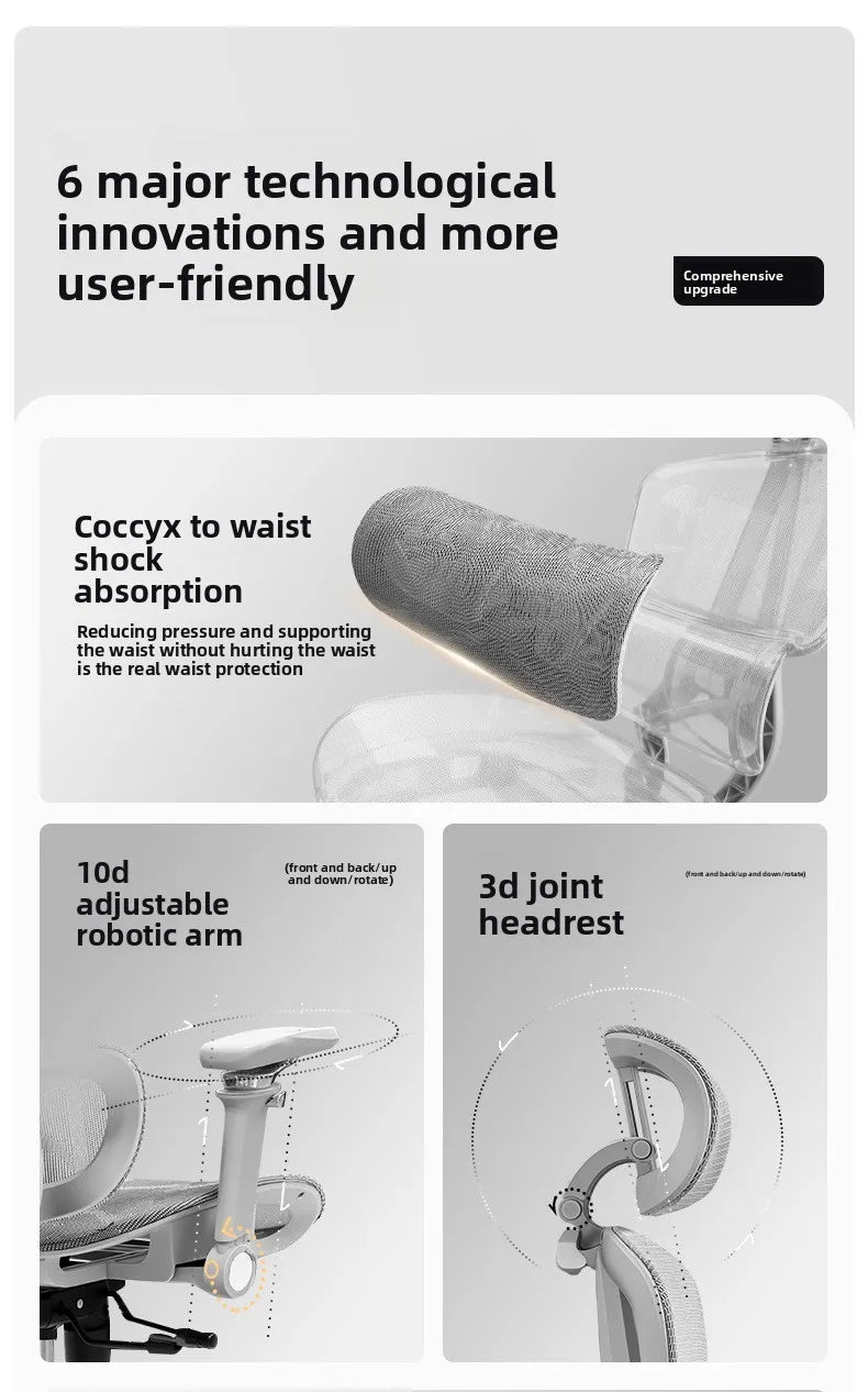 Portable Minimalist Ergonomic Chair 10D Armrest Computer Chair Office Chair Study Chair Gaming Chair Gravity Sturdy and Durable