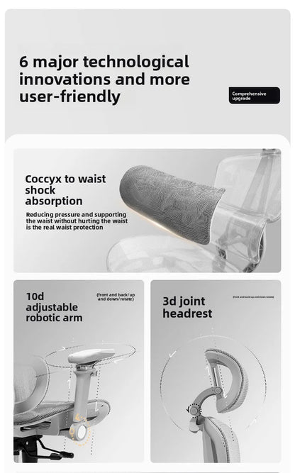 Portable Minimalist Ergonomic Chair 10D Armrest Computer Chair Office Chair Study Chair Gaming Chair Gravity Sturdy and Durable