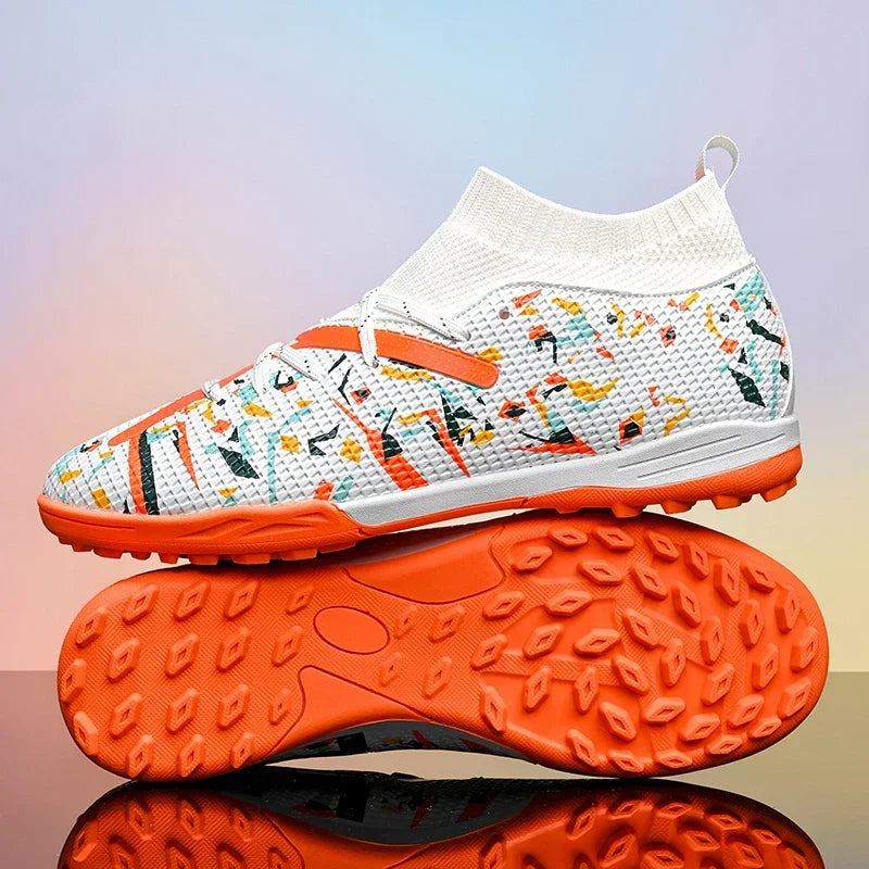 Chaussures de football pour hommes, chaussures de football professionnelles pour l'extérieur, chaussures de match de football, futsal, unisexe, respirantes, crampons d'entraînement, antidérapantes pour gazon