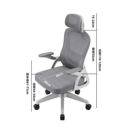Ergonomic Swivel Office Chair Luxury Gaming Computer Chair with Armrests, Adjustable Height Home Office Desk Chair for Study and Living Room
