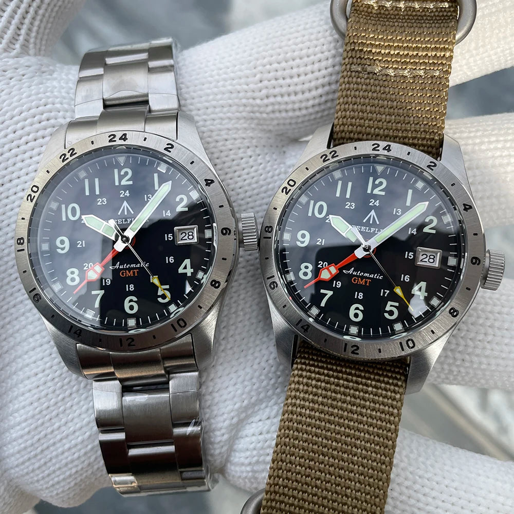 STEELFLIER Official SF792 GMT Mechanische Armbanduhr NH34 Uhrwerk Super BGW9 C3 Leuchtmasse 200M wasserdichte Luxus-Taucheruhr für Herren