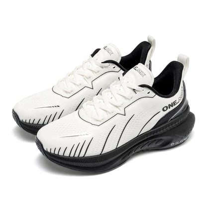 ONEMIX Nieuwe hardloopschoenen met demping voor heren, geschikt voor intensieve hardlopers, met veters, sportschoenen voor dames, antislip, outdoor, atletische herensneakers