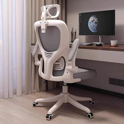 Ergonomic Computer Chair Office Gaming Chair with Adjustable Height, Comfort Mesh Back Support, Student Study Desk Chair for Home & Work