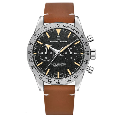 2026 New PAGANI DESIGN Retro Men's Watches Moon Quartz Watch For Men Speed Sports Chronograph AR Sapphire VK64 Clock