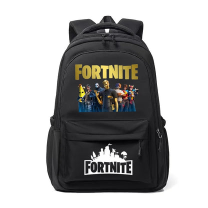 Fortnites Kids Backpack Portable Large Capacity Student Schoolbag Cartoon Printed Shoulder Bag School Supplies for Boys Gift
