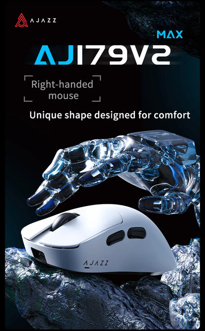 AJAZZ AJ179 V2 MAX tro-načinski miš za dešnjake, lagan 56g, senzor PAW3311, Huanuo Micro Switch, TelinkMicrochip