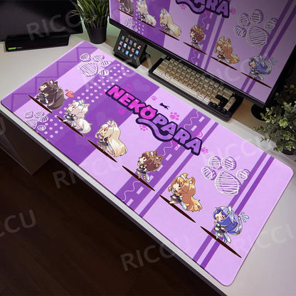 Nekopara XXL Home HD Computer Desk Mouse Anime Large Mouse Pad Office Laptop Computer Desktop Mat Game Accessories Tech