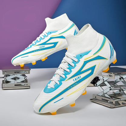 Men's Football Shoes, Anti-Slip Boots, AG/FG Spikes, Professional Training Shoes, Breathable Football Shoes