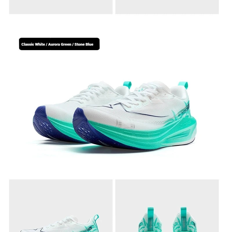 Xtep One Piece Modeling 5.0 Impact-Resistant Men's Lightweight Quick-Drying Marathon Running Sneakers 874219110036
