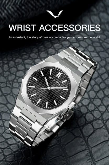 New 2026 Fashion Rare Specht & Söhne Men's Watch Ultrathin 38MM Steel Sapphire Crystal VH31 Quartz Wristwatch Relogio Masculino