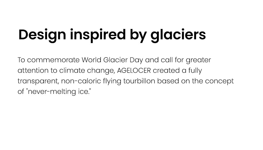 Relógio AGELOCER de edição limitada “Ice Never Melts” com turbilhão de cristal de espiral livre — relógios mecânicos manuais de luxo