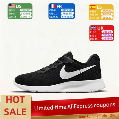 Nike Tanjun Comfortable, Versatile, Breathable Low-Top Durable Running Shoes for Men and Women - Black  DV7786-001
