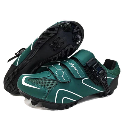Pantofi de mountain bike pentru bărbați, pantofi de ciclism cu cataramă rapidă, compatibili cu pedalele cu sistem SPD, pentru interior și exterior, pantofi MTB pentru femei