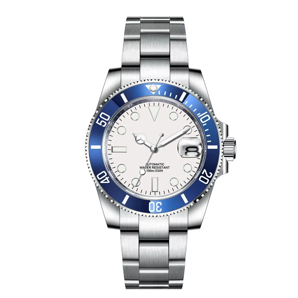 Corgeut 40mm  Luxury Business NH35 Men's automatic mechanical Diving Watch, ceramic bezel, sapphire crystal, 100m waterproof.