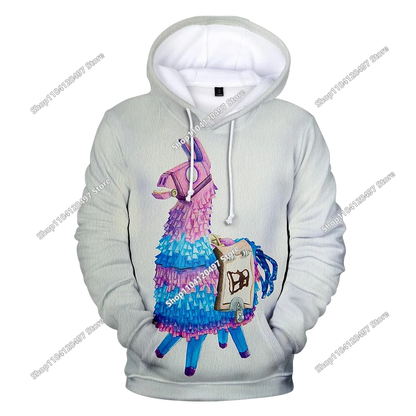 Fortnite Casual Pullover Hooded Sweatshirt Clothes Girls From 2 To 14 Years Children's Clothing Battle Royale Pullover Hoodies