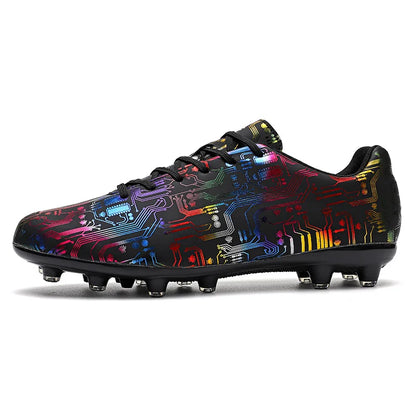 Men's Football Shoes Association Quick Five Up Football Studs, Anti-slip Professional Ultralight Training Football Boots for Turf