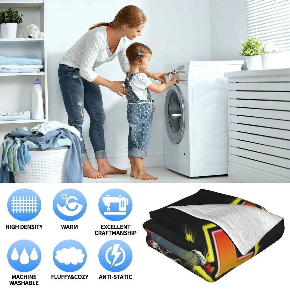 Game World of Warcraft Printed Blanket Kids Warm Flannel Soft and Comfortable Blankets Home travel blanket birthday gift
