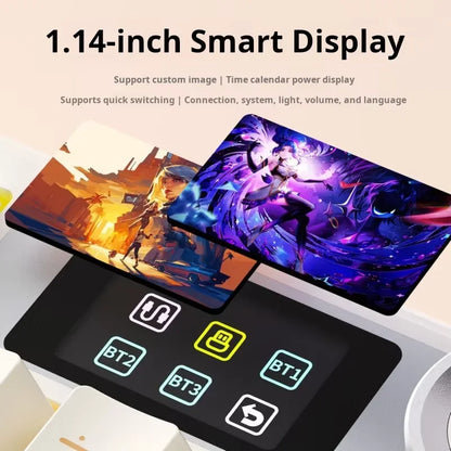 AULA F108 Pro mechanical keyboard 100& layout Bluetooth 2.4G wired gaming keyboard With hot-swappable gasket structure RGB light