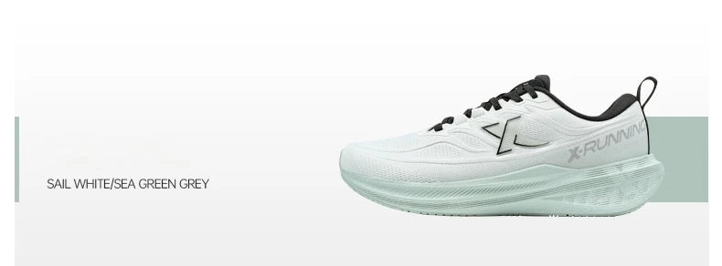 Xtep Running Shoes for Men 2025 Winter Trendy Shock Absorption Cushioning Non-Slip Comfortable Lace-Up Sneakers 875419110045