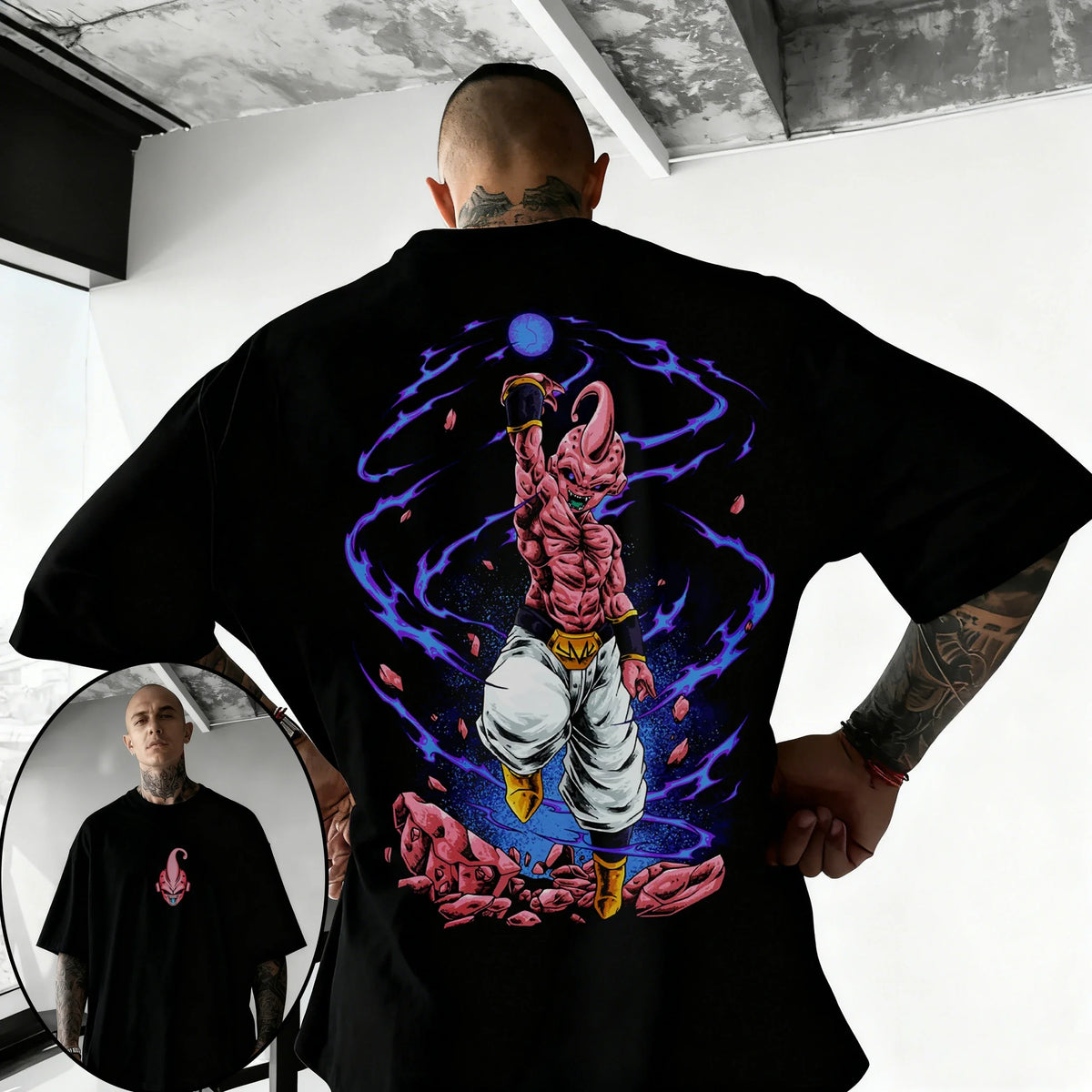 Dragon Ball Japanese Anime Printed Men's T-Shirt Majin Buu Boys Children Harajuku Short Sleeve Kids Goku T-shirt Summer Clothing