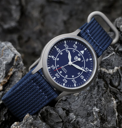 BERNY Titanium Men Quartz Watch AR Coating Sapphire Fashion Wristwatch Luminous VH31 Ultra-thin Wristwatch Waterproof 5ATM Watch