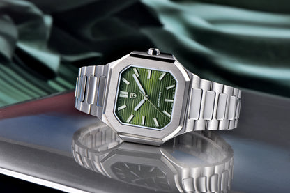 Nuovo orologio di lusso quadrato PAGANI DESIGN 2026 da uomo al quarzo, vetro zaffiro AR, movimento giapponese, luminoso, in acciaio 316L all steel