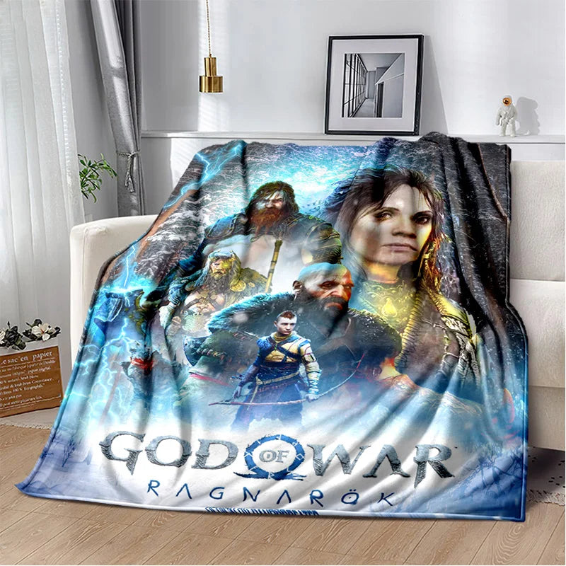 29 Style Kratos God of War Games Cartoon Blanket,Soft Throw Blanket for Home Bedroom Bed Sofa Picnic Travel Office Cover Gifts