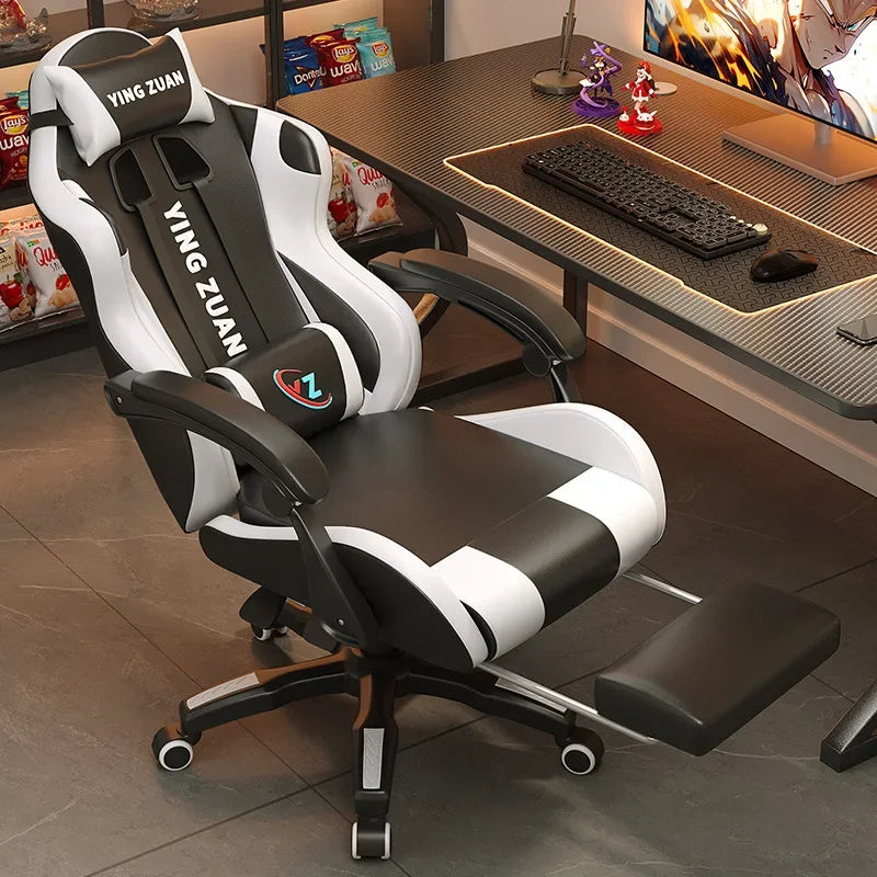 AOLIVIYA Modern Light Ergonomic Gaming Computer Chair Reclining For College Students Men Dormitory Home Office Study Room Seat