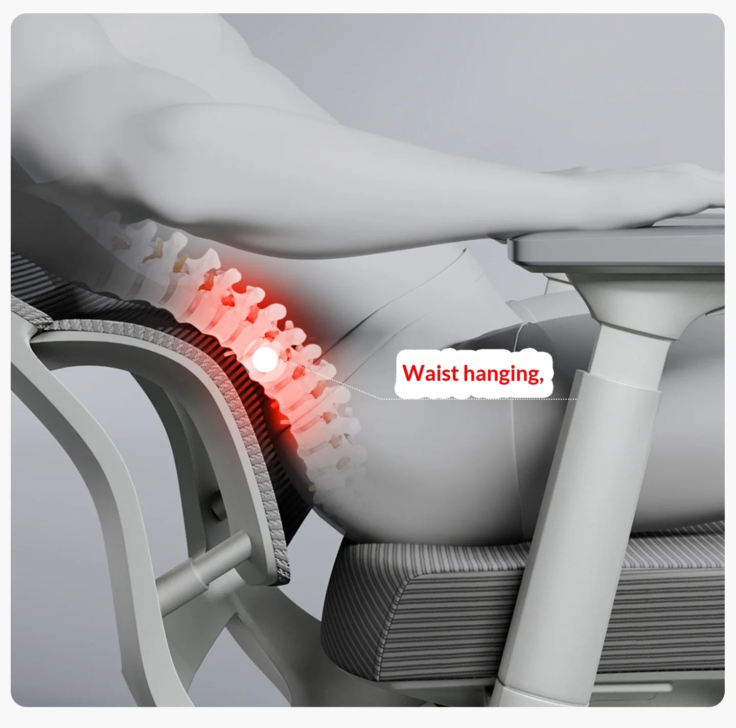 Silla de oficina de malla ergonómica con soporte lumbar ajustable, giratoria y reclinable, con reposacabezas y ruedas, para home office, oficina y gaming