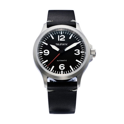 Milifortic M096 Men's Pilot Watch Large Arabic Numerals Military Style NH38 Auto Watch BGW9 Luminous 100M Waterproof Field Watch